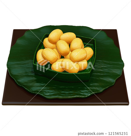 Thai Dessert , Med Kanoon Clipart On transparent background , 3D Rendering Thai Dessert , Med Kanoon Clipart On transparent background , 3D Rendering 121565231
