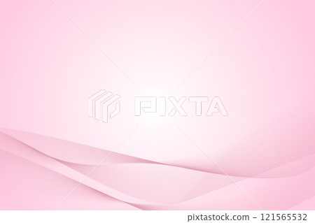 帶有柔和粉紅色波浪線的女性抽象背景 121565532