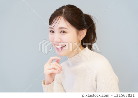 健康牙齒的肖像 健康牙齒的肖像 121565821