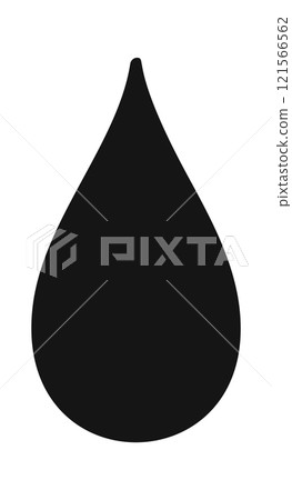 Water droplet black doodle element Water droplet black doodle element 121566562