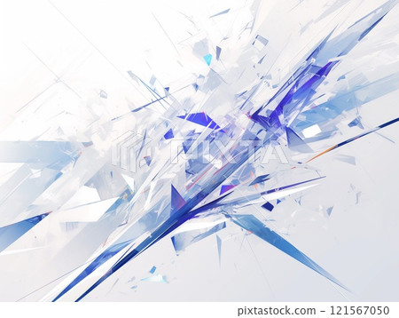 Cool abstract art with sharp lines and glass-like texture Cool abstract art with sharp lines and glass-like texture 121567050