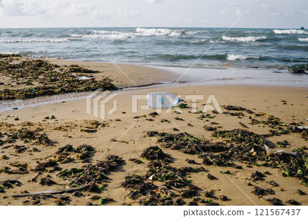 the problems of microplastics on the Black Sea coast. environmental disaster made of plastic the problems of microplastics on the Black Sea coast. environmental disaster made of plastic 121567437