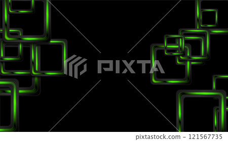 Abstract technology background with glossy green black squares Abstract technology background with glossy green black squares 121567735