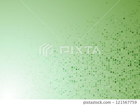 Bright green minimal dotted square lines abstract halftone background 121567759