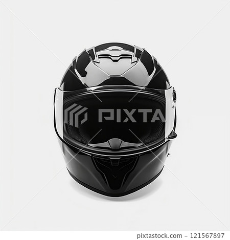 Motorcycle full face helmet, concept of head protection. 121567897