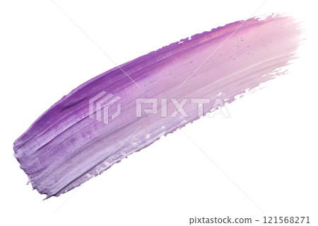 Abstract colored purple watercolor brush stroke isolated on the white background Abstract colored purple watercolor brush stroke isolated on the white background 121568271