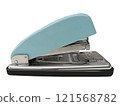 Blue stapler isolated on a white background, clipping path included 121568782