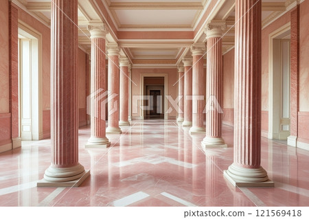 Palace interior background columns hall 121569418
