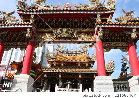 橫濱唐人街的象徵－關提廟 121569467