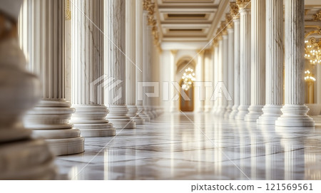 Palace interior background columns hall Palace interior background columns hall 121569561