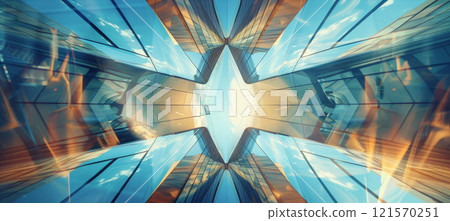 abstract futuristic lines and reflected geometry background, contemporary tech fractal, abstract futuristic lines and reflected geometry background, contemporary tech fractal, 121570251