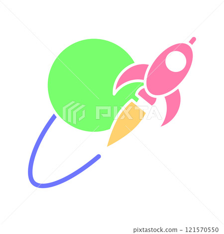 Rocket icon design template 121570550