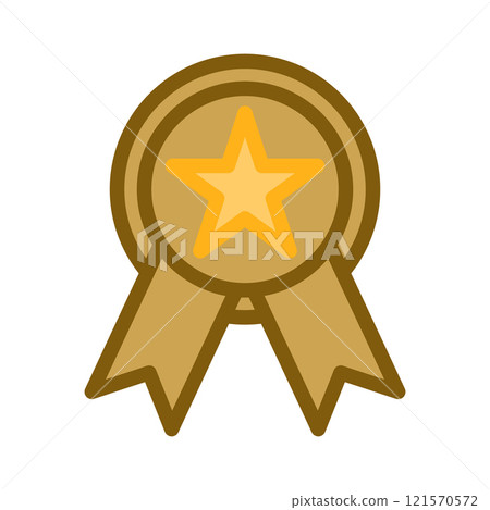 Rosette icon design template 121570572