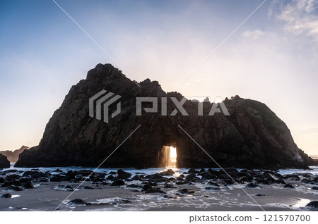 Sunset at Pfeiffer beac 121570700