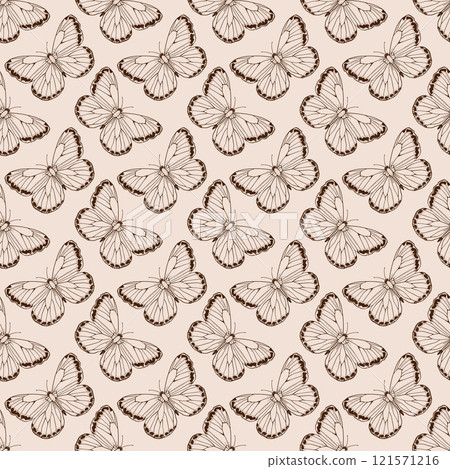 pattern, butterfly, vector 121571216