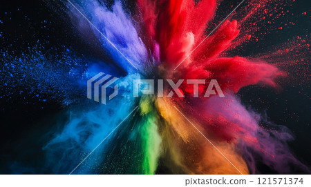 七彩粉末爆炸 121571374