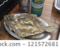 Deep fried chicken breast 121572681