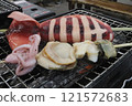 Grilled octopus 121572683