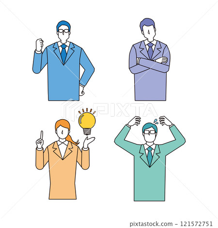 商務人士插畫集 121572751