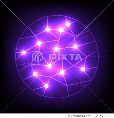 Abstract background with purple wireframe futuristic Abstract background with purple wireframe futuristic 121572802
