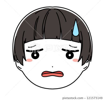 男孩臉圖示說明 121573149