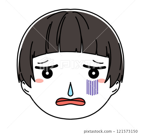 男孩臉圖示說明 121573150