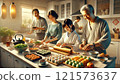 Cooking family 121573637