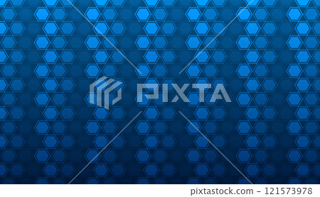 Abstract geometric background with hexagonal pattern in shades of blue. Perfect for modern designs and presentations. Abstract geometric background with hexagonal pattern in shades of blue. Perfect for modern designs and presentations. 121573978