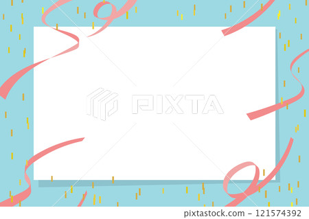 帶有絲帶裝飾的框架 帶有絲帶裝飾的框架 121574392