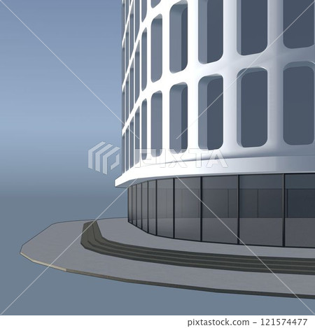3D illustration of Building in concept 121574477