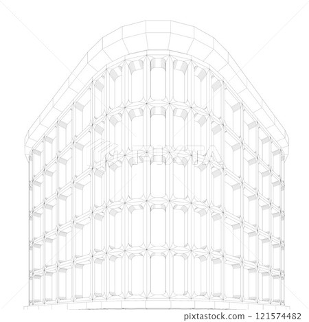 3D illustration of Building in concept 3D illustration of Building in concept 121574482