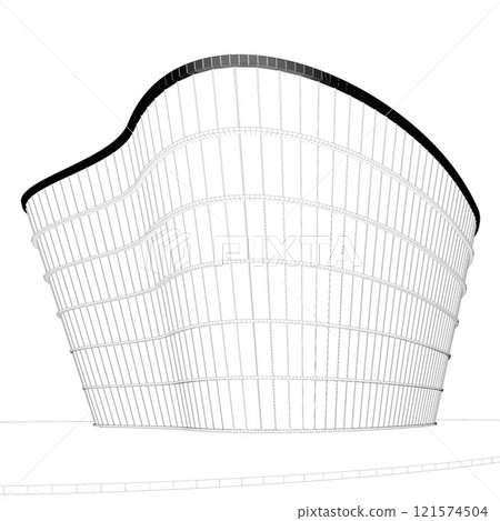 3D illustration of Building in concept 3D illustration of Building in concept 121574504