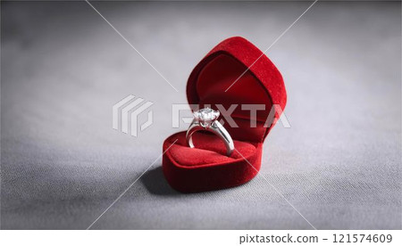 Wedding, marriage, ring, ring case, accessory, image, background, frame, copy space, material 121574609