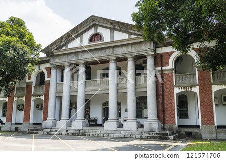 History Bldg at the campus of National Cheng Kung University in Tainan, Taiwan, It was the Former Japanese Army Infantry Second Regiment Dormitories. 121574706