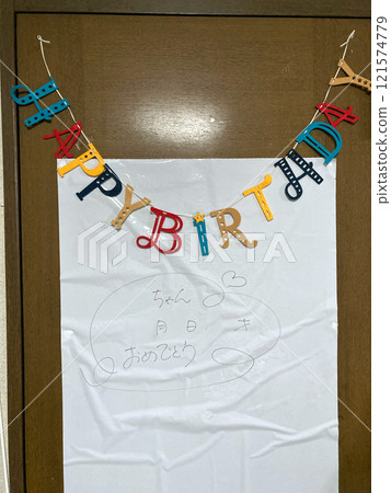 生日快樂貼在門上 生日快樂貼在門上 121574779