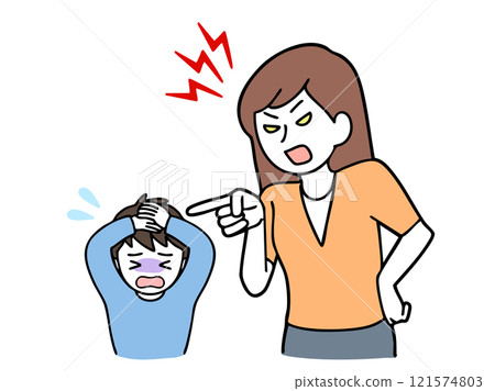 Angry boy crying 121574803