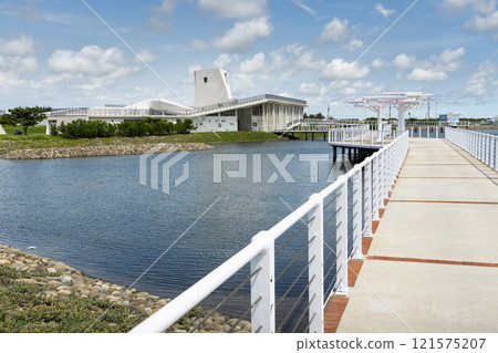 Lake view of the Qigu visitor center in Tainan, Taiwan, one of the Southwest Coast National Scenic Area attractions. Lake view of the Qigu visitor center in Tainan, Taiwan, one of the Southwest Coast National Scenic Area attractions. 121575207