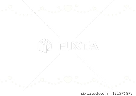 A frame with white hearts and chain decorations hanging down from the top and bottom A frame with white hearts and chain decorations hanging down from the top and bottom 121575873