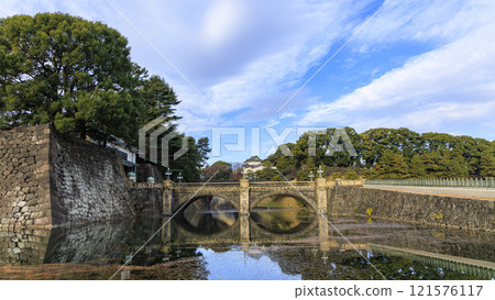 The double bridge of the Imperial Palace 121576117