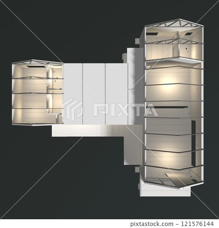 3D illustration of building and construction 3D illustration of building and construction 121576144