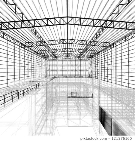 3D illustration of building and construction 3D illustration of building and construction 121576160