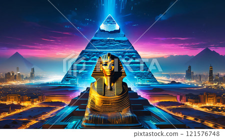 寶塔與建築物林立的景觀 121576748