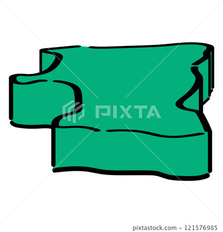Akita prefecture _ isometric illustration _01 121576985