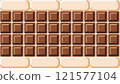 Chocolate square wallpaper 121577104