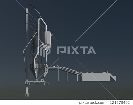 3D illustration of industrial project 3D illustration of industrial project 121578402