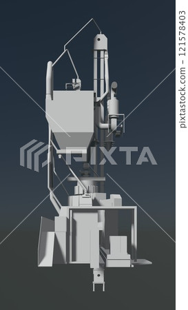 3D illustration of industrial project 3D illustration of industrial project 121578403