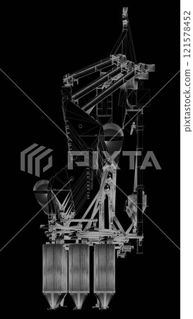 3D illustration of industrial project 3D illustration of industrial project 121578452