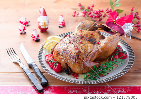 roast chicken roasted chicken 121579005