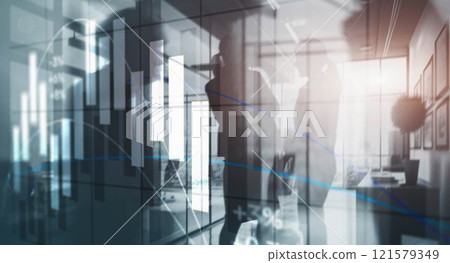Stock Business finance investment financial graph chart 121579349
