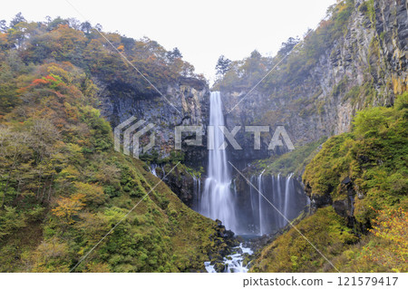 Kegon Falls in the autumn leaves of Oku-Nikko Kegon Falls in the autumn leaves of Oku-Nikko 121579417